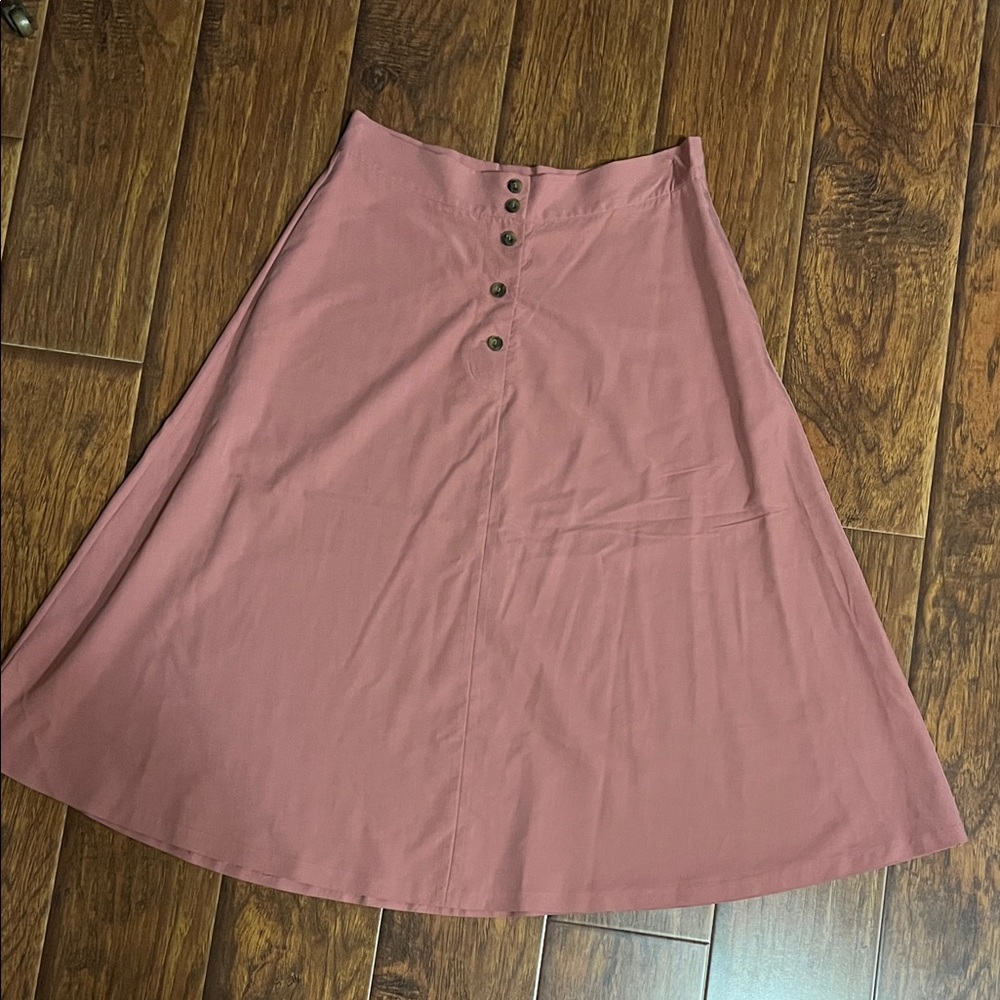 Cremieux Mauve A-Line Skirt